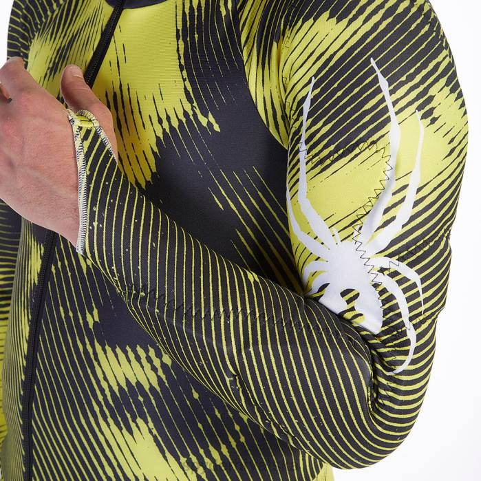 Spyder muškarci devet devedeset N4X8126 odjeća crni citron