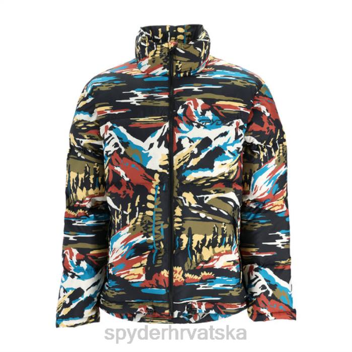 Spyder muškarci vjetrenjača jakna N4X870 odjeća crna boja po broju