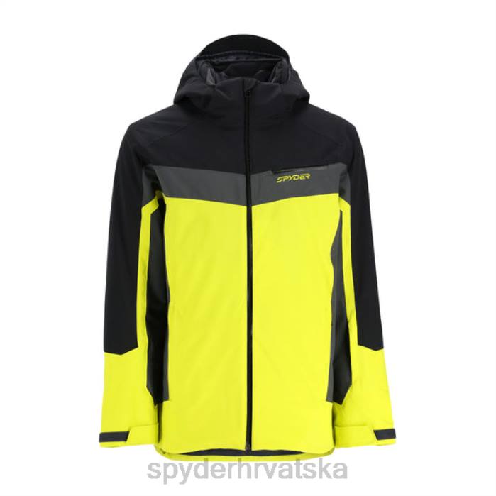 Spyder muškarci sedamdeset osam N4X864 odjeća crni citron