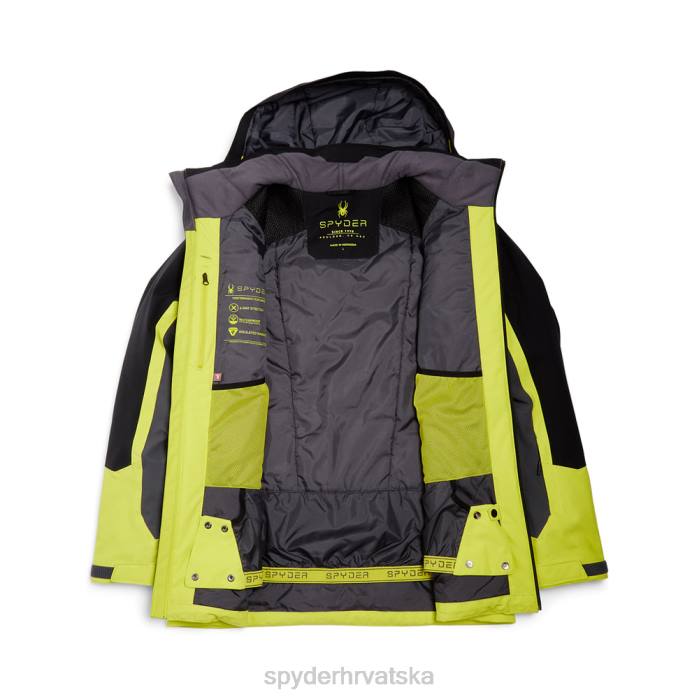 Spyder muškarci sedamdeset osam N4X864 odjeća crni citron