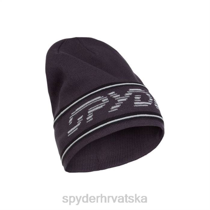 Spyder muškarci retro logo pletena kapa N4X8270 pribor ebanovina