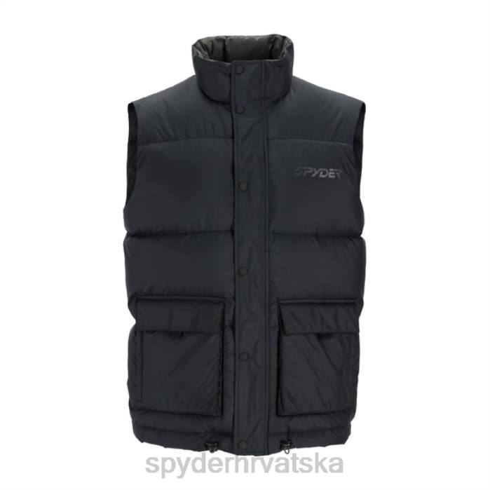 Spyder muškarci vjetrobranski prsluk N4X8222 odjeća crno