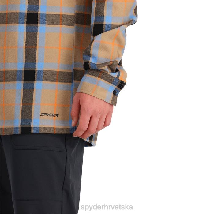 Spyder muškarci elevation tech flanel N4X8138 odjeća tanin plaid