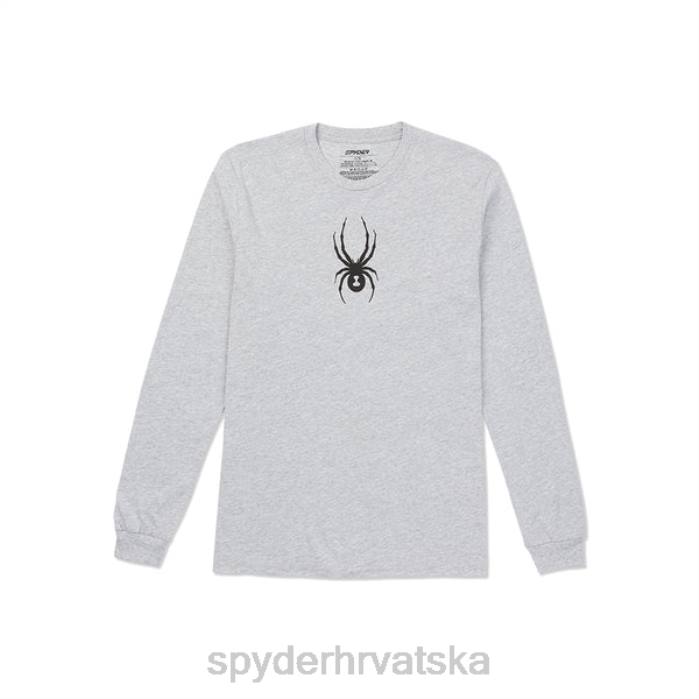Spyder muškarci izrezbariti dugi rukav N4X8133 odjeća vrijesak siv
