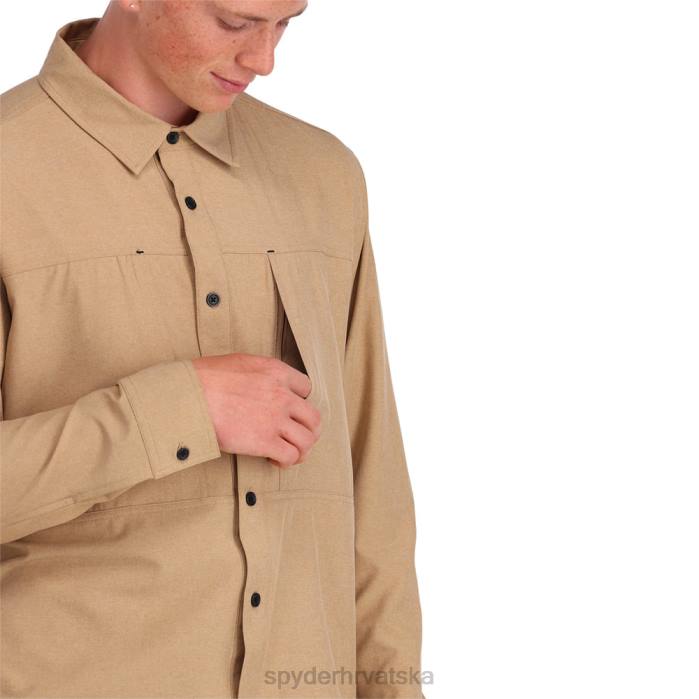 Spyder muškarci kanjon majica dugih rukava N4X8136 odjeća tanin