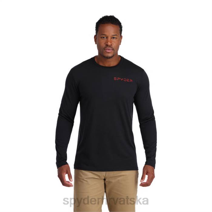 Spyder muškarci tehnička majica s logom N4X8159 odjeća crno