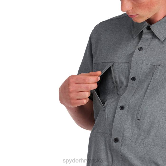 Spyder muškarci canyon majica kratkih rukava N4X8141 odjeća crno