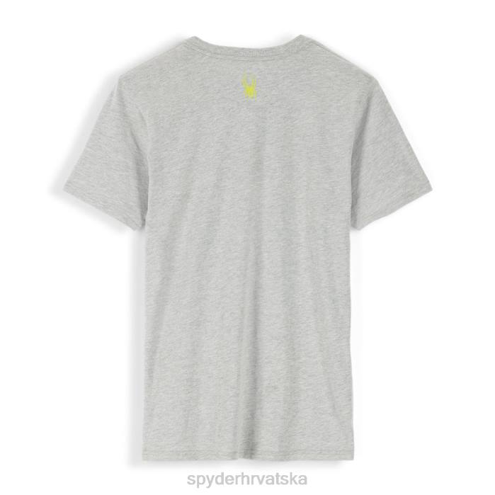 Spyder muškarci majica s retro logotipom N4X8130 odjeća vrijesak siv