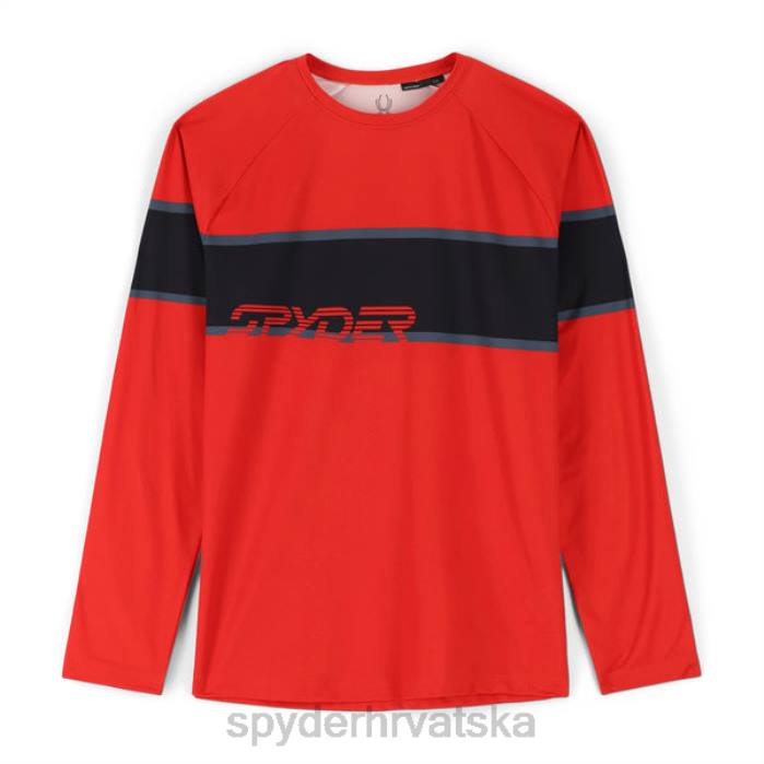 Spyder muškarci pumpa dugih rukava s okruglim izrezom N4X8150 odjeća vulkan