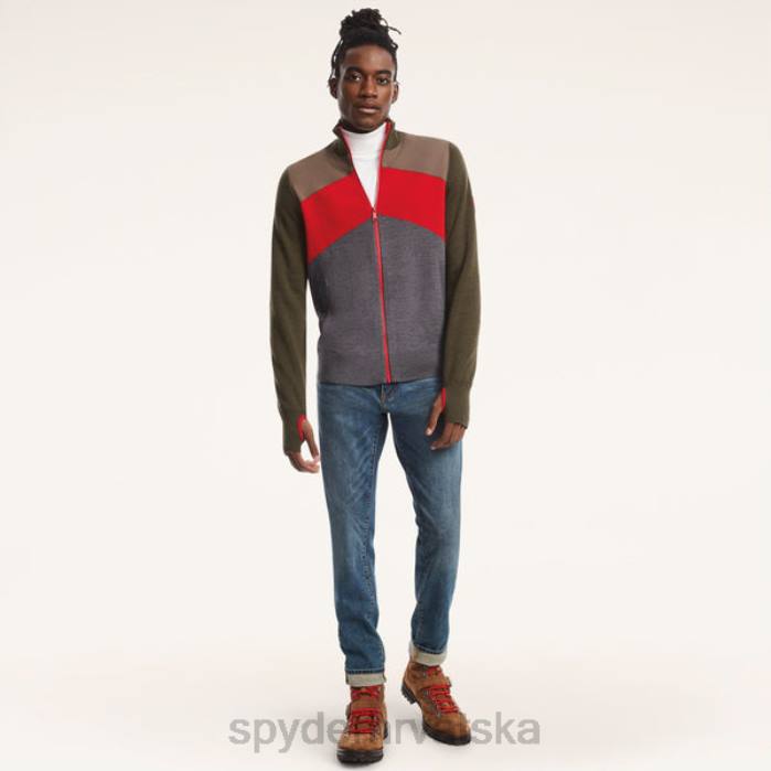 Spyder X muškarci Brooks Brothers colorblock N4X8184 odjeća maslinasto zelena