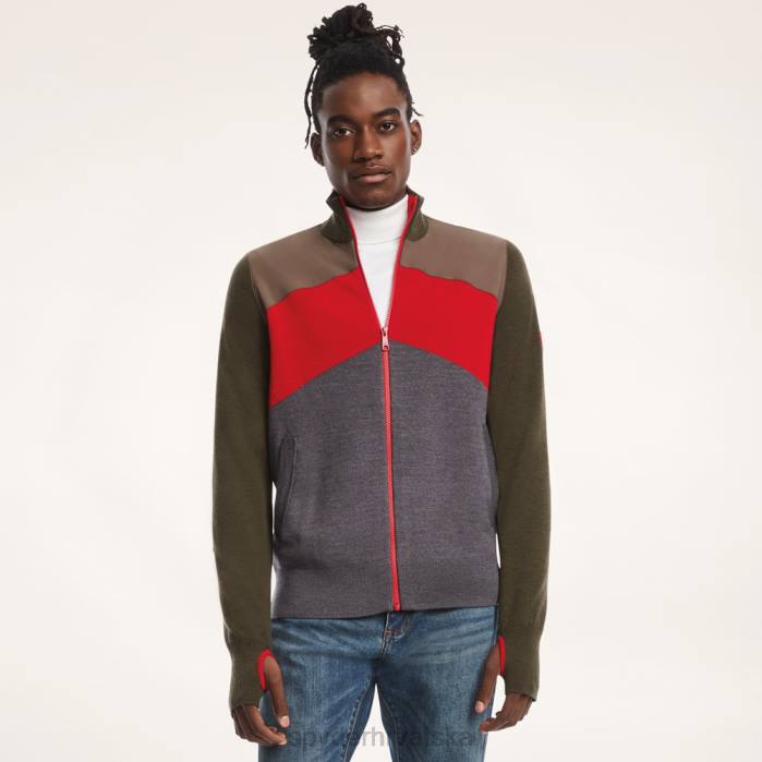 Spyder X muškarci Brooks Brothers colorblock N4X8184 odjeća maslinasto zelena