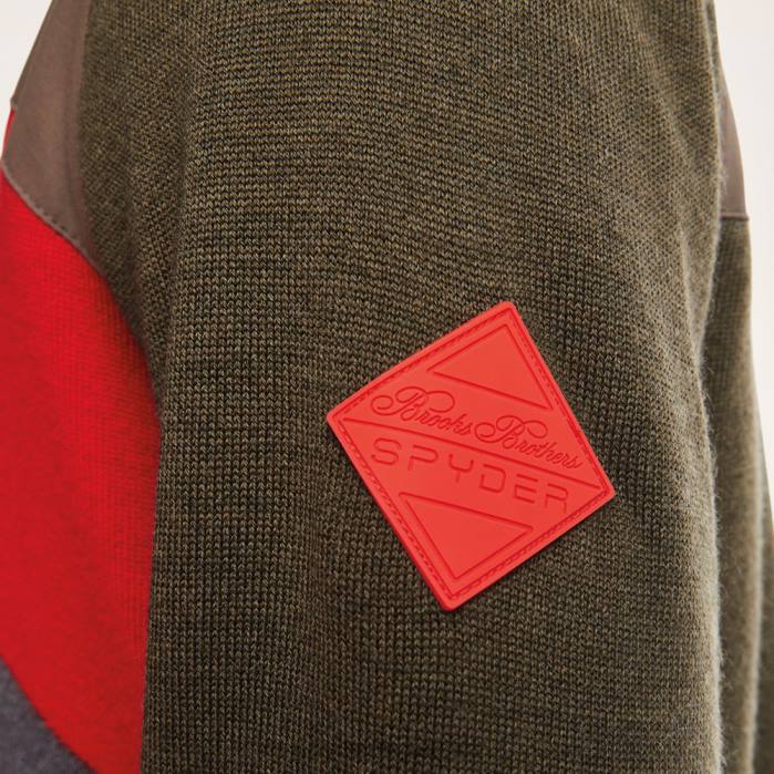 Spyder X muškarci Brooks Brothers colorblock N4X8184 odjeća maslinasto zelena