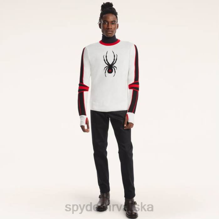 Spyder X muškarci Brooks Brothers crewneck N4X8190 odjeća bijela