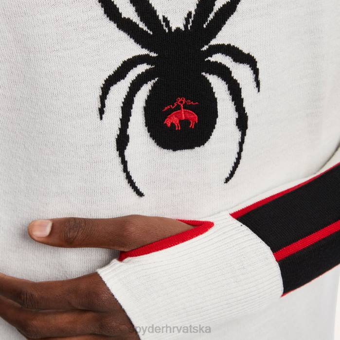 Spyder X muškarci Brooks Brothers crewneck N4X8190 odjeća bijela