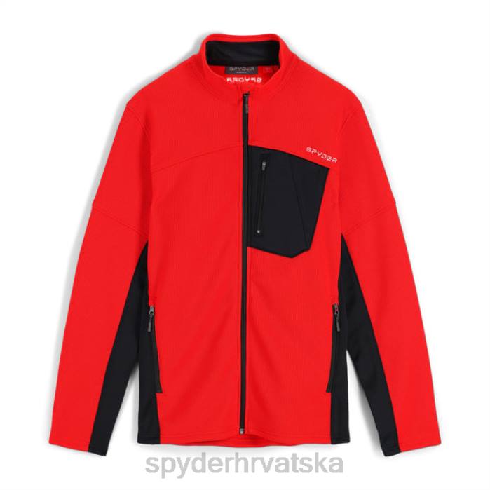 Spyder muškarci bandit full zip N4X8174 odjeća vulkanska crna