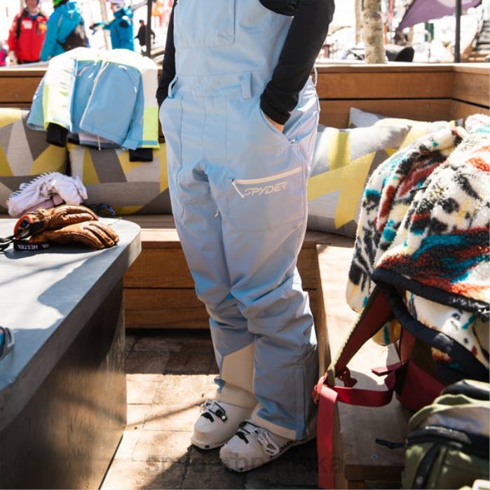 Spyder žene teren bib N4X8356 odjeća prah plavi visoki napon