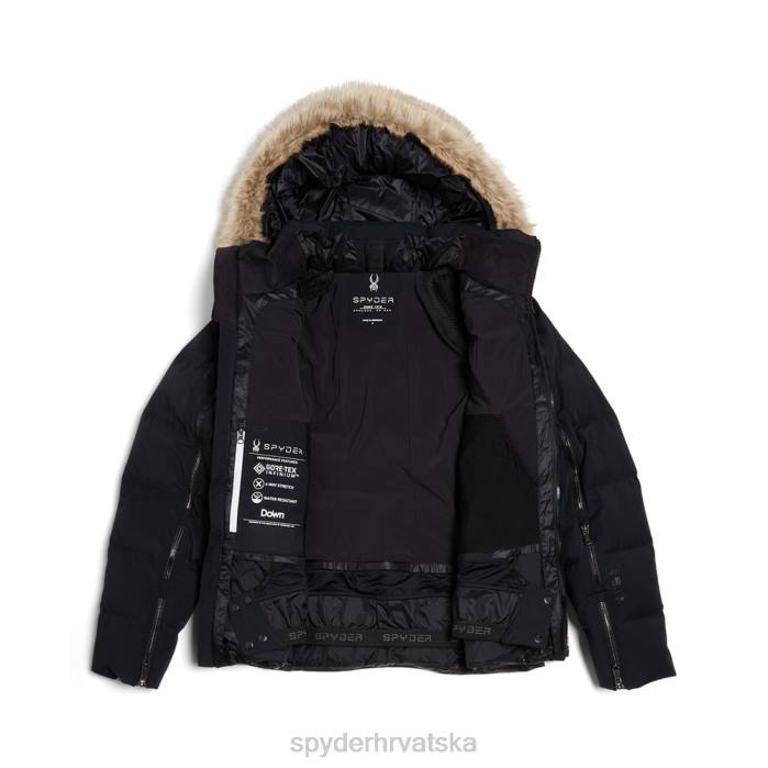 Spyder žene padajuće umjetno krzno N4X8334 odjeća crno