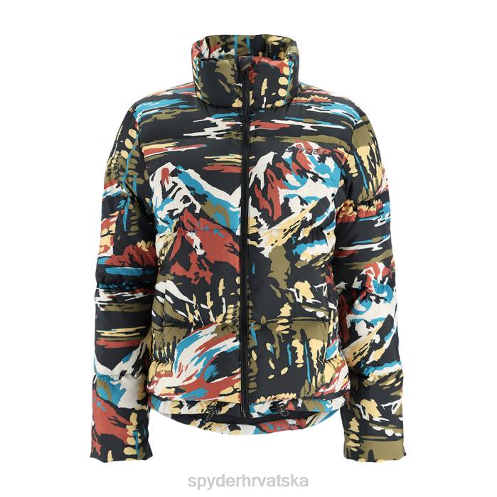 Spyder žene vjetrenjača jakna N4X8332 odjeća crna boja po broju