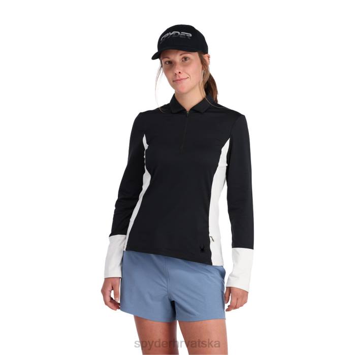 Spyder žene arc graphene tech zip neck N4X8381 odjeća crno