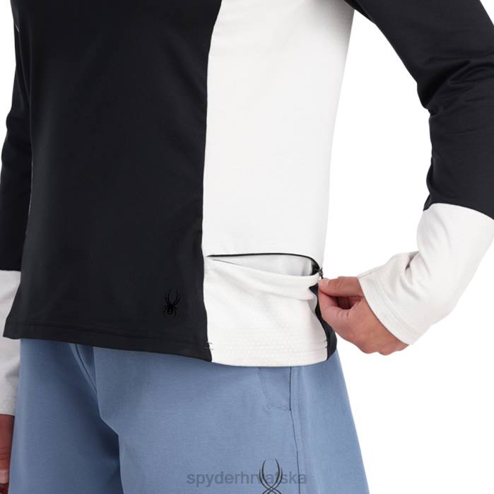 Spyder žene arc graphene tech zip neck N4X8381 odjeća crno